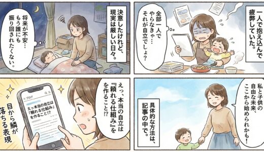 シングルマザーで男に頼らない生き方は？お金の4ステップと心の5つのコツを厳選紹介！