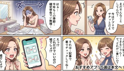 キャバ嬢におすすめの確定申告アプリ5選！スマホでできるものを厳選して紹介！