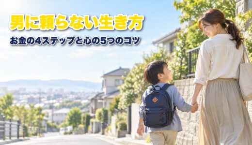 シングルマザーで男に頼らない生き方は？お金の4ステップと心の5つのコツを厳選紹介！