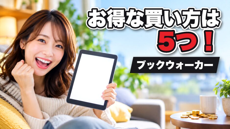 ブックウォーカーのお得な買い方は5つ！