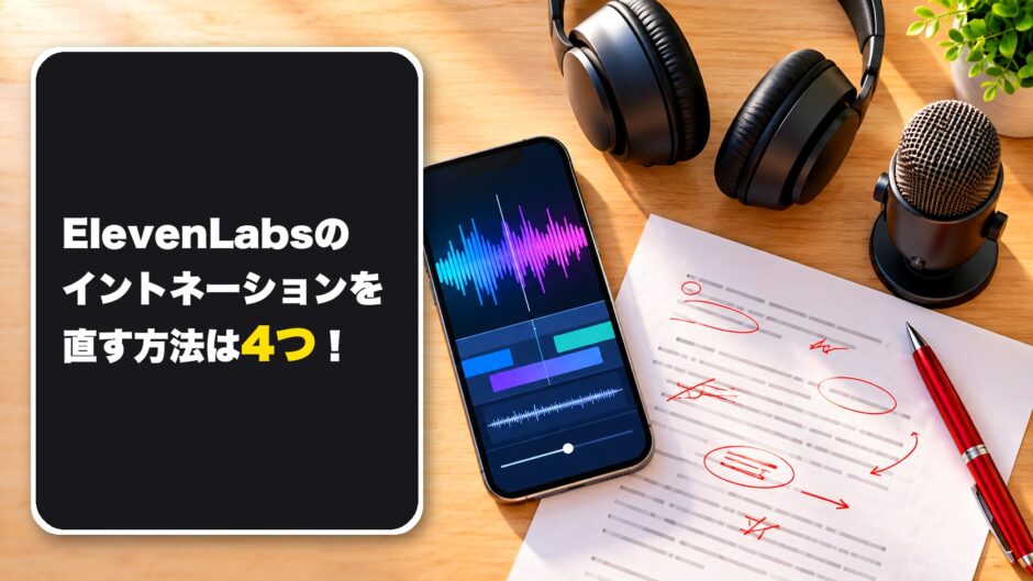 ElevenLabsのイントネーションを直す方法は4つ！